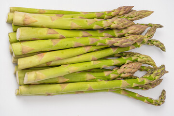 Asparagus isolated on a white background.