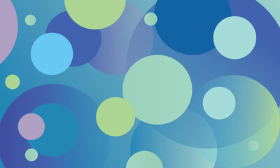 Abstract blue background with circles