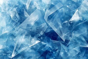 Naklejka premium Abstract Blue Ice Crystal Background