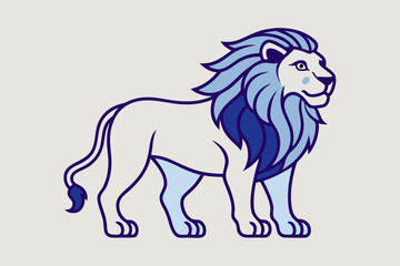 Creative Lion  Vector Art Illustration – SVG Design.