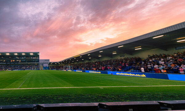 The Cherry Red Records Stadium is home to AFC Wimbledon in south west London, UK