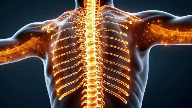 back pain, spine animation, human spine anatomy