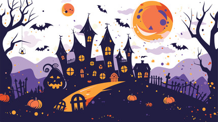 Halloween Clipart Retro Halloween Clipart in Classic Style