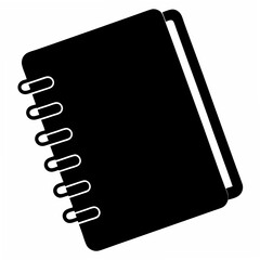 Note book Black silhouette