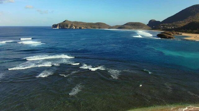 mountain ocean road indonesia sumbawa