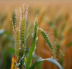 Fototapeta premium dew on the grass