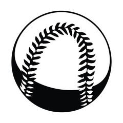 Baseball silhouette vector