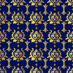 Classic Damask Seamless Pattern - Vector Illustration for Elegant Textile Design 