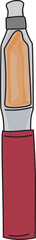 Cartoon electronic cigarettes illustration on transparent background.

