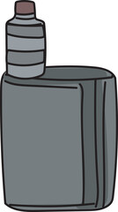 Cartoon electronic cigarettes illustration on transparent background.
