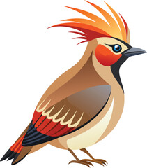 Obraz premium Bohemian Waxwing birds artwork victor