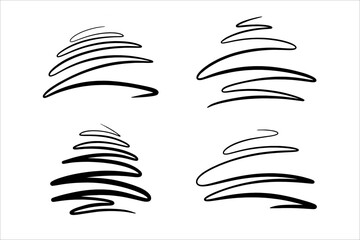 vector doodle of a Christmas tree