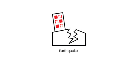 Earthquake Preparedness and Emergency Response Vector Icon