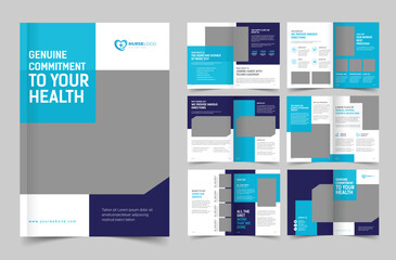 Modern Medical Healthcare business brochure design templates