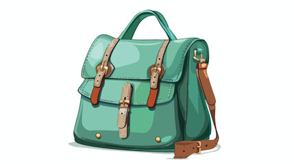 Trendy Female Bag Stylish Green Backpack for Women