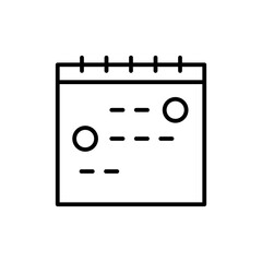 calendar line icon