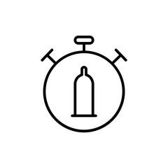 coitus interruptus line icon