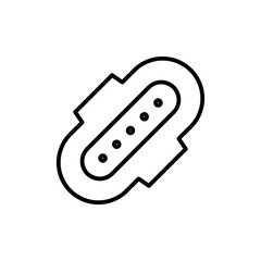 sanitary napkin line icon