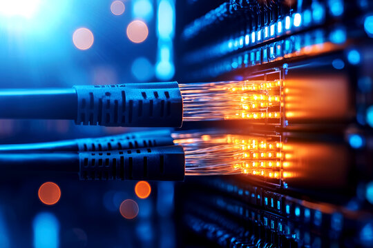 Fiber optic cables minimizing network latency for real-time communication, fiber optic network latency, speed and ultra-low latency network