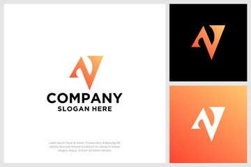 Letter N logo design vector