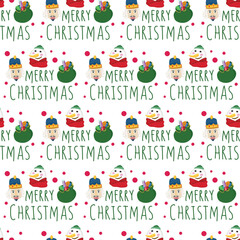 Christmas seamless pattern background.
