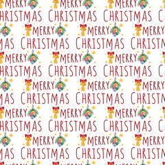 Christmas seamless pattern background.
