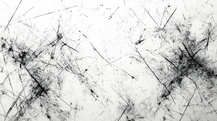 Fototapeta premium Vintage Film Effect with Sparse Fine Line Mottling, Scratched Lines, and Messy Thin Arcs on a White Background in Pencil Drawing Style with Dim Lighting, Capturing Nostalgic and Artistic Aesthetic.