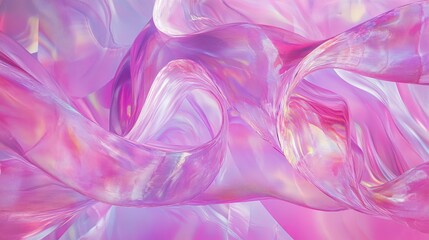 Fototapeta premium pink twisted hologram 