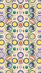 hires Abstract colorful seamless pattern with different designs and types  
