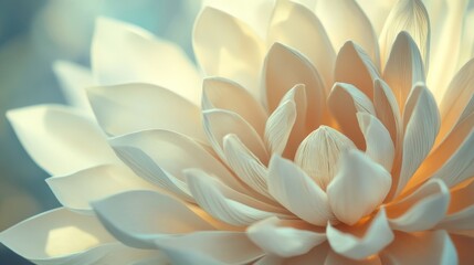 Delicate Paper Flower: Intricate Folds Up Close