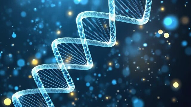 Background with dynamic DNA helix
