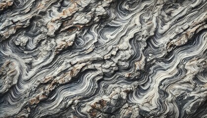 Fototapeta premium Gneiss Rock Texture with Rugged Natural Grooves