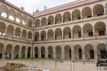 Fototapeta premium Litomysl castle, Czech Republic - August 26, 2024: litomysl hrad unesco