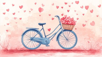 Bicycle with Hearts.