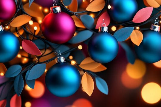 Abstract Christmas, overlapping colors, soft gradients evoke the gentle transition from autumn to winter