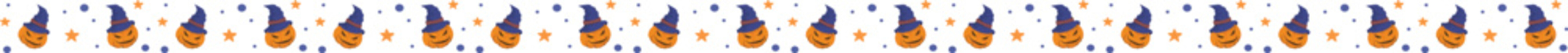 Obraz premium Pumpkin witches line border illustration on transparent background.. 