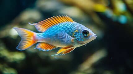 Fototapeta premium Colorful Tropical Fish in Aquarium