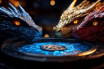 Dragon council, wise and powerful, governing body of dragons that make decisions for their kind