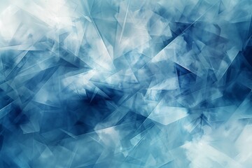 Obraz premium Abstract Blue and White Geometric Background