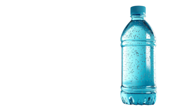 Water Bottle with Abstract Background