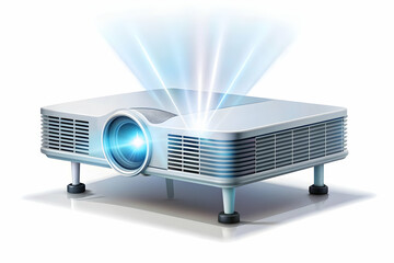 Modern Flat Vector Illustration: Digital Camera with Holographic Memory Card Concept - Smart Business Tone, Copy Space Provided