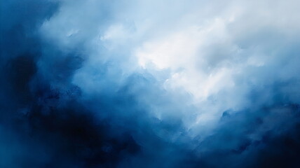 Obraz premium A smooth cloudy texture blending deep blue shadows into soft white with subtle gradients