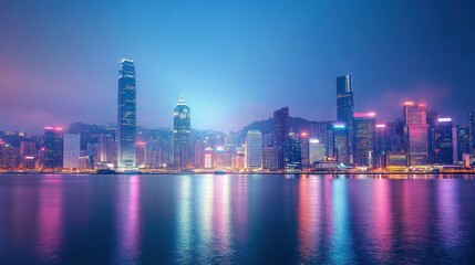 Hong Kong Skyline at Night