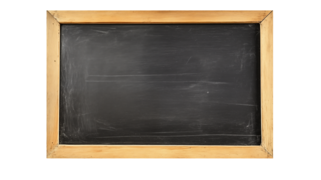 Blank chalk board