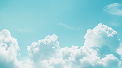 White Clouds in Blue Sky