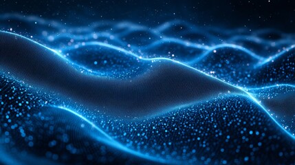 Abstract Digital Wave Form