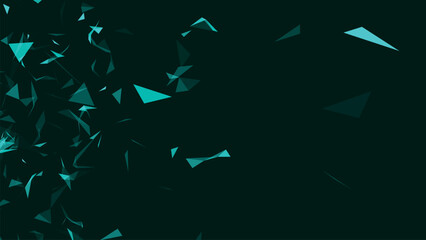 Abstract background with connecting dots and lines. Network connection structure. Data technology and scientific illustration. Plexus effect. 3D vector illustration