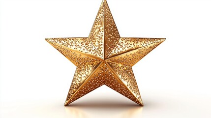 Fototapeta premium Golden Shiny Star Generative AI