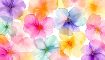 Watercolor floral background