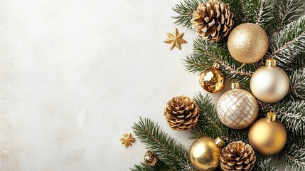 Fondo de felicitación de navidad con espacio para texto. 